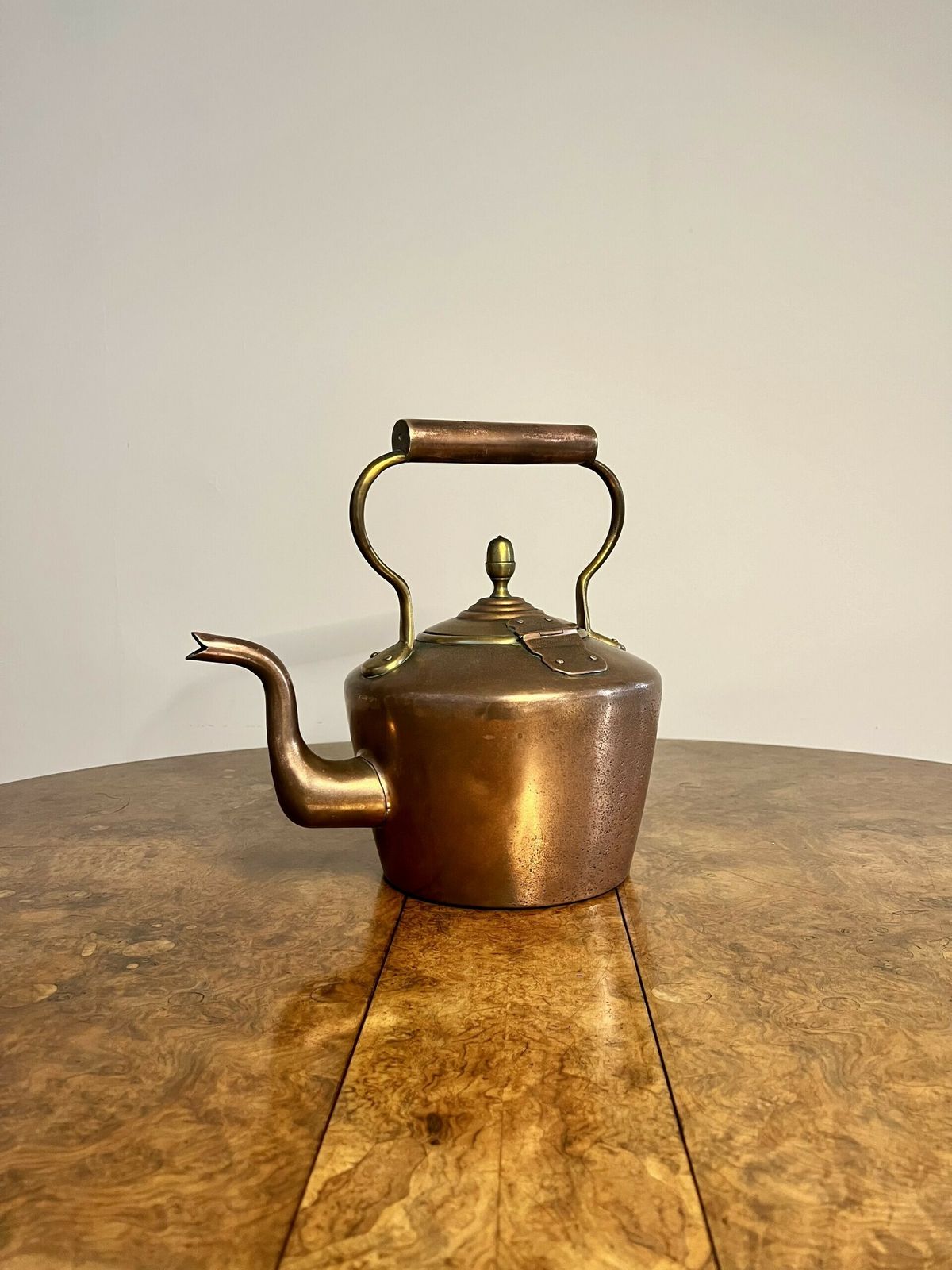 Lovely Antique George III Copper Kettle photo 225.0