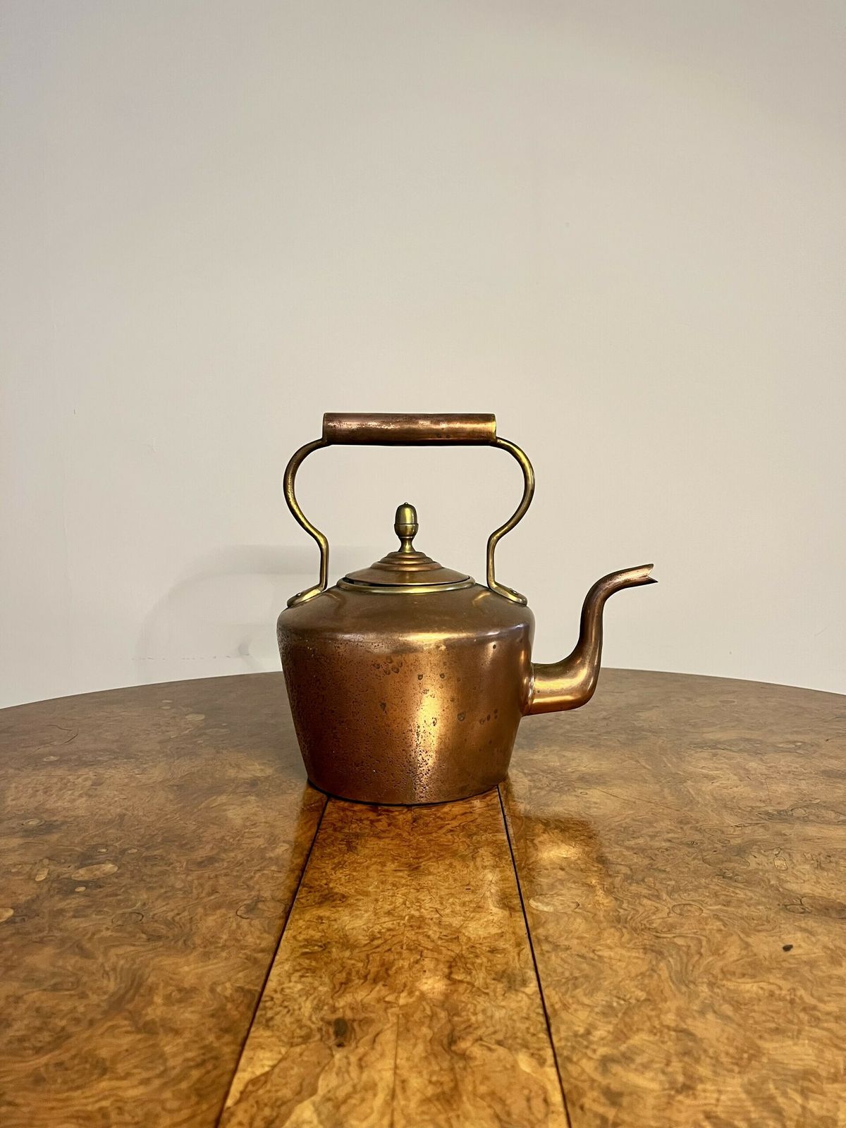 Lovely Antique George III Copper Kettle
