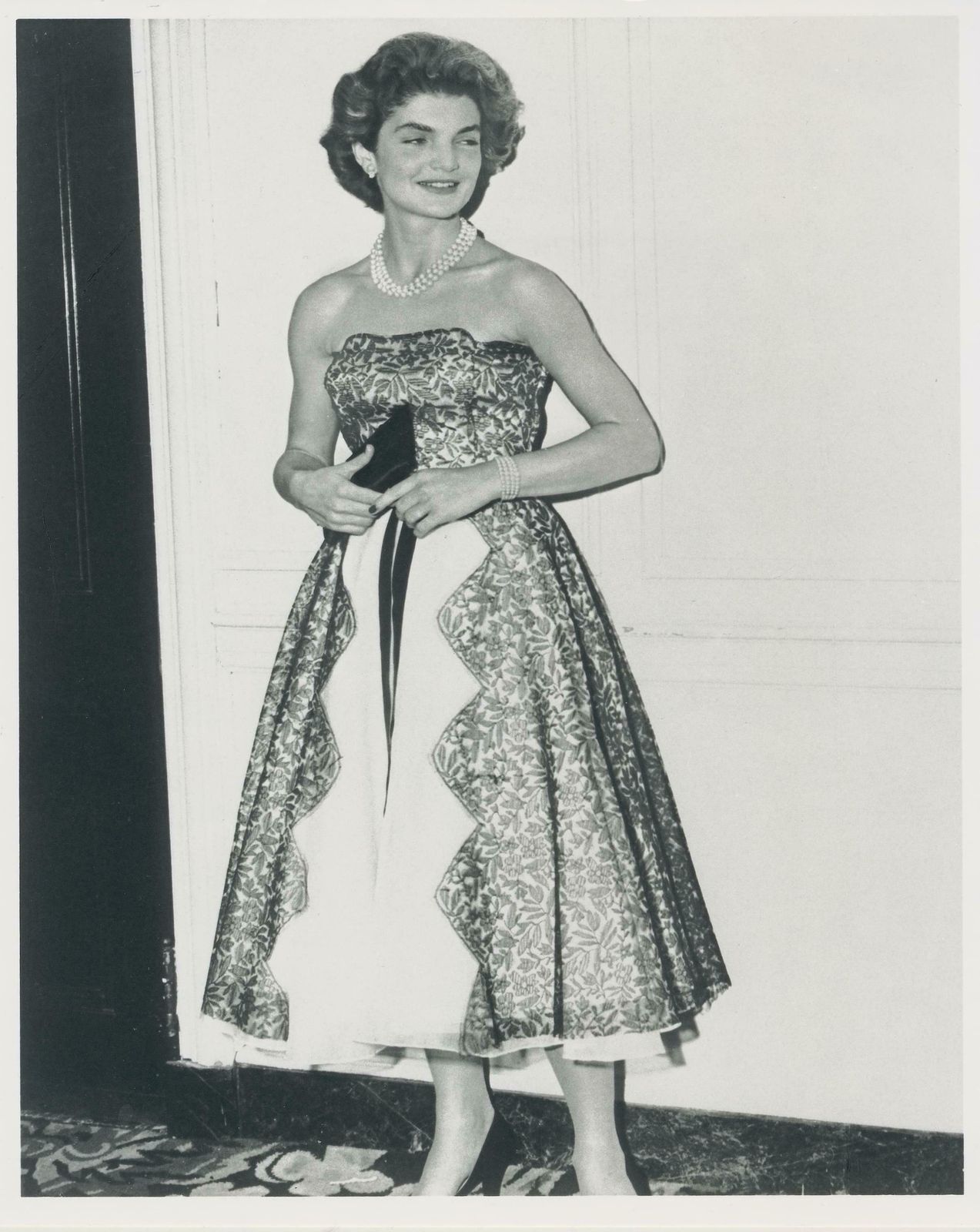 Unknown Jackie Kennedy, Black And White Photography, Ca. 1960 1960s
