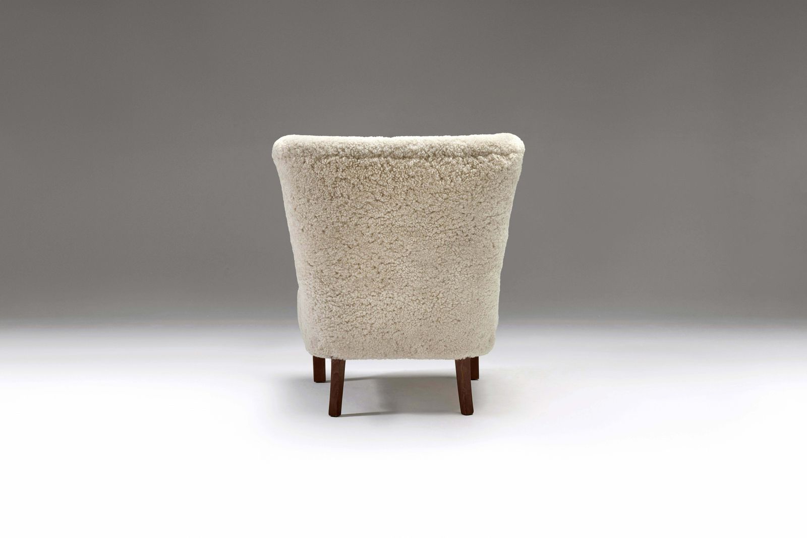Armchair With Curved Wooden Armrests By Danish Cabinetmaker, 1950s photo 4180.0