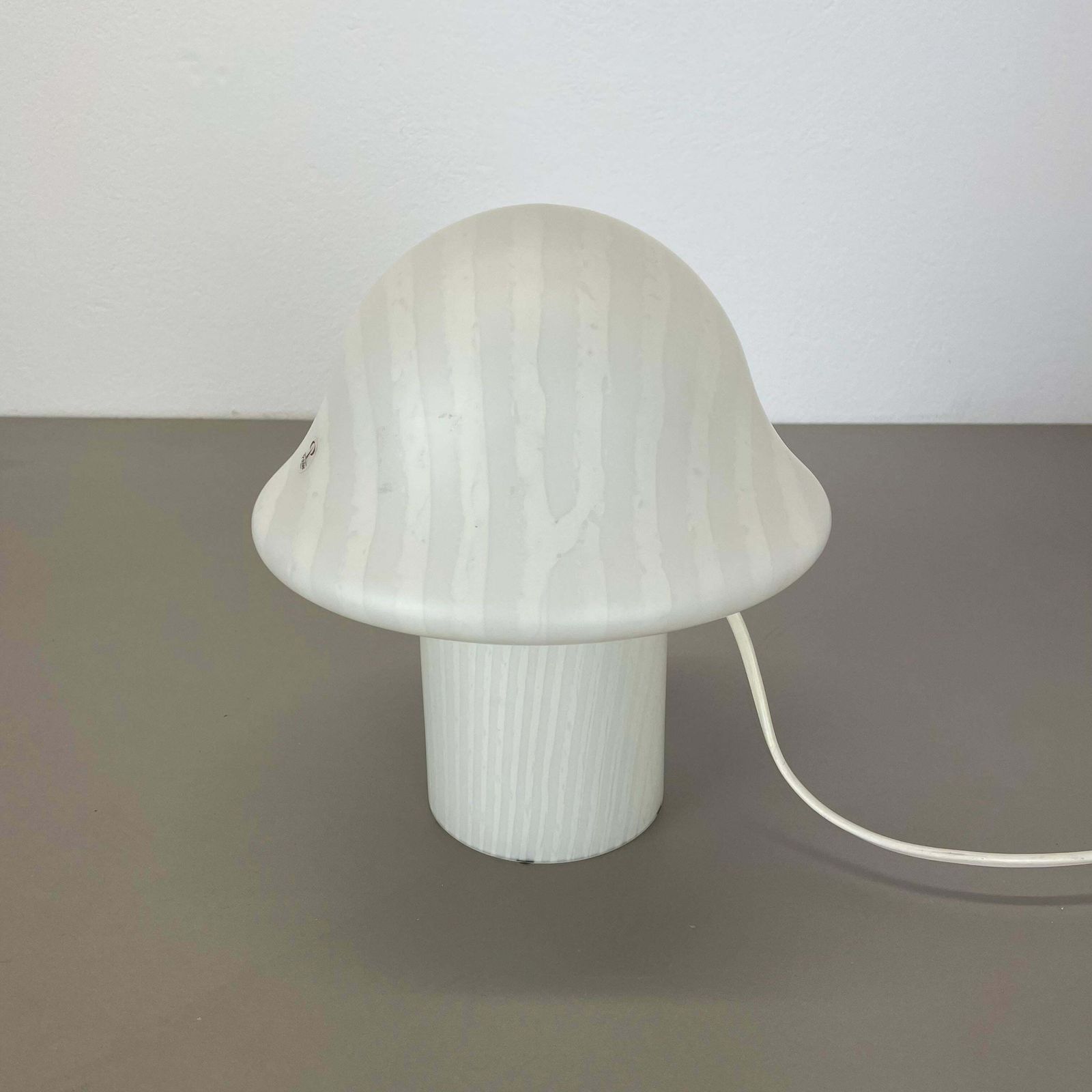 Original Glass Mushroom Zebrano Desk Light By Peill & Putzler Germany 1970s No2 photo furniture