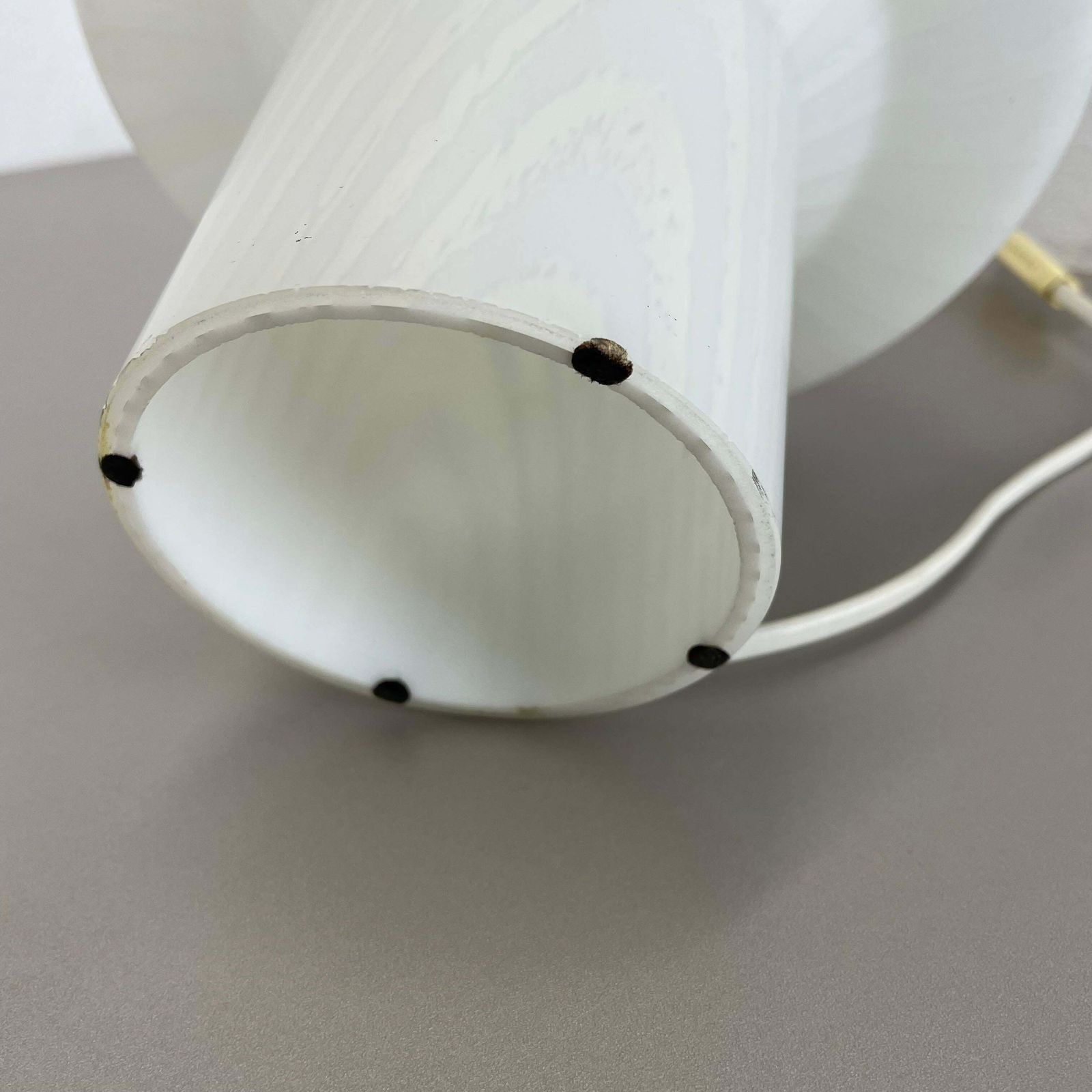 photo vinterior Original Glass Mushroom Zebrano Desk Light By Peill & Putzler Germany 1970s No2