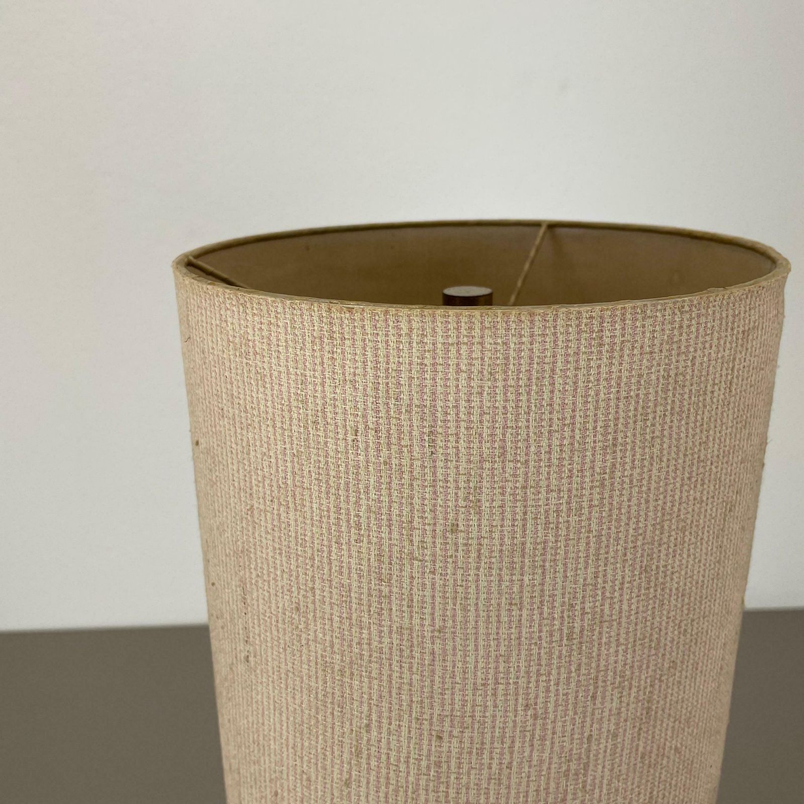 Postmodern Brass And Acryl Glass Cubic Stilnovo Style Table Light, Italy 1970s photo vintage