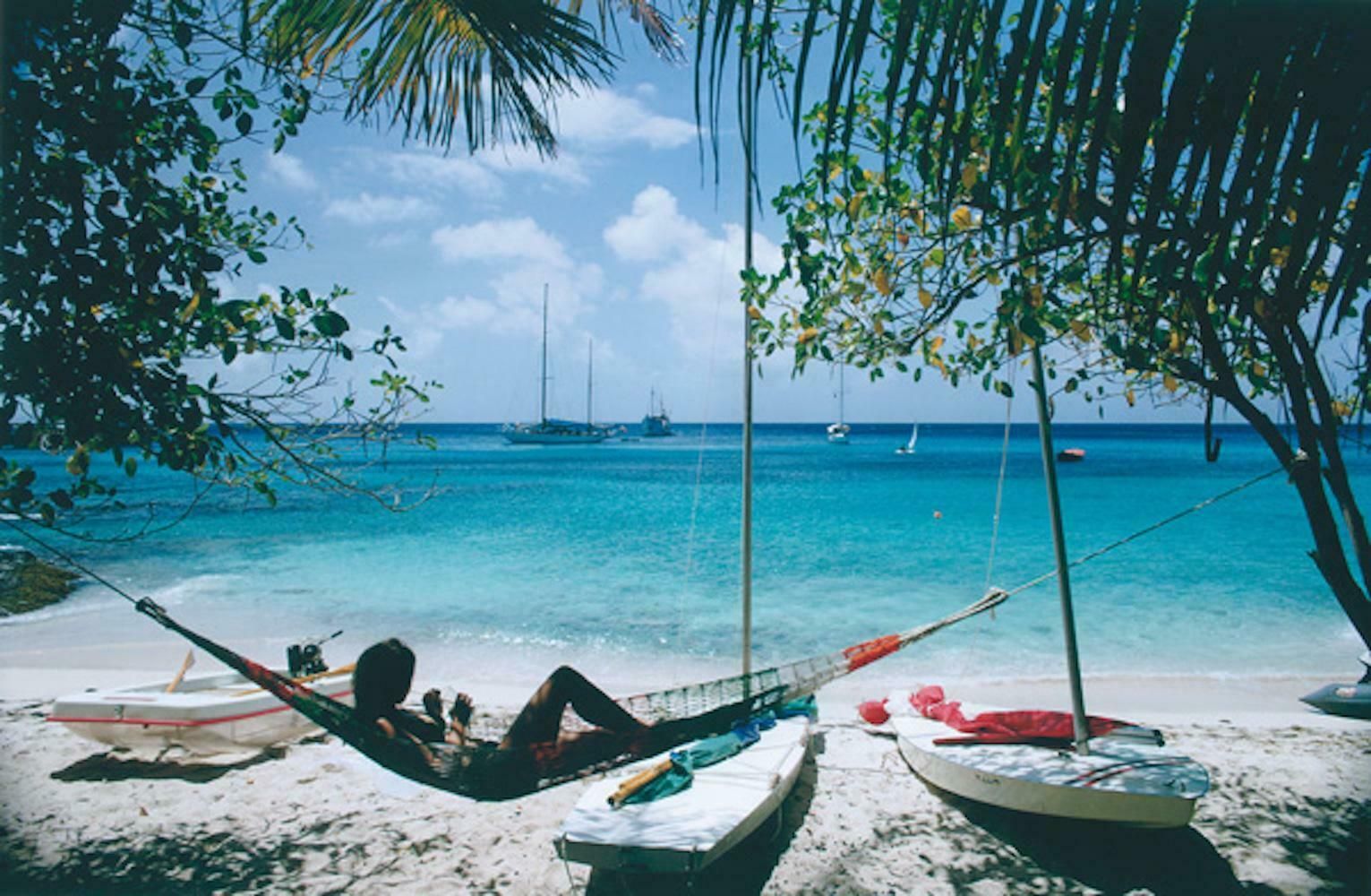 Mustique Hammock By Slim Aarons