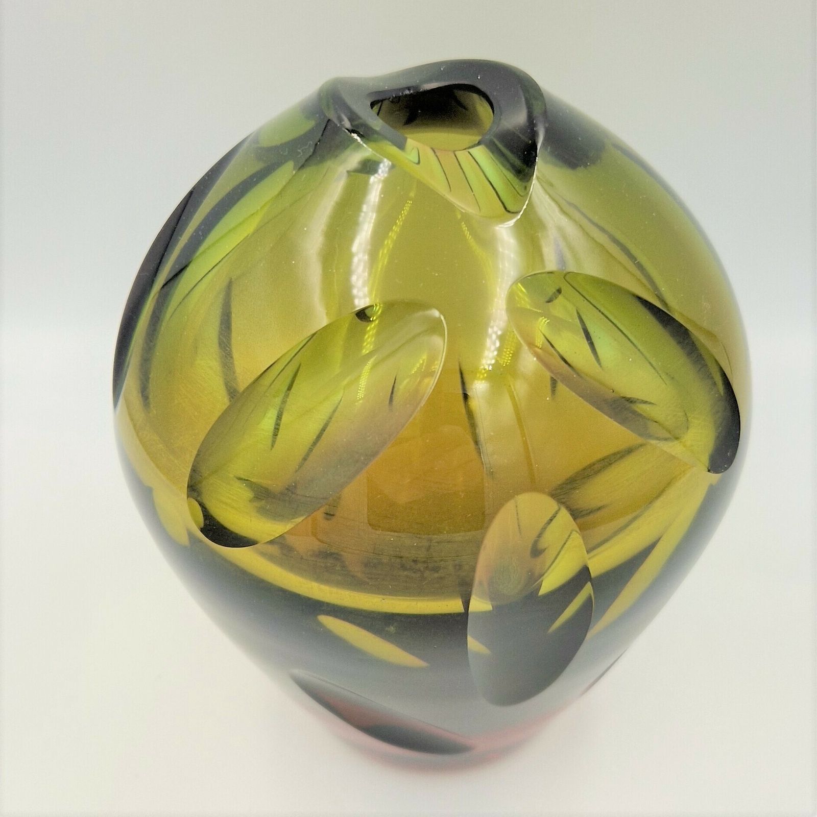 Wmf Glass Vase By Erich Jachmann For Wmf. 1950   1959 photo for sale