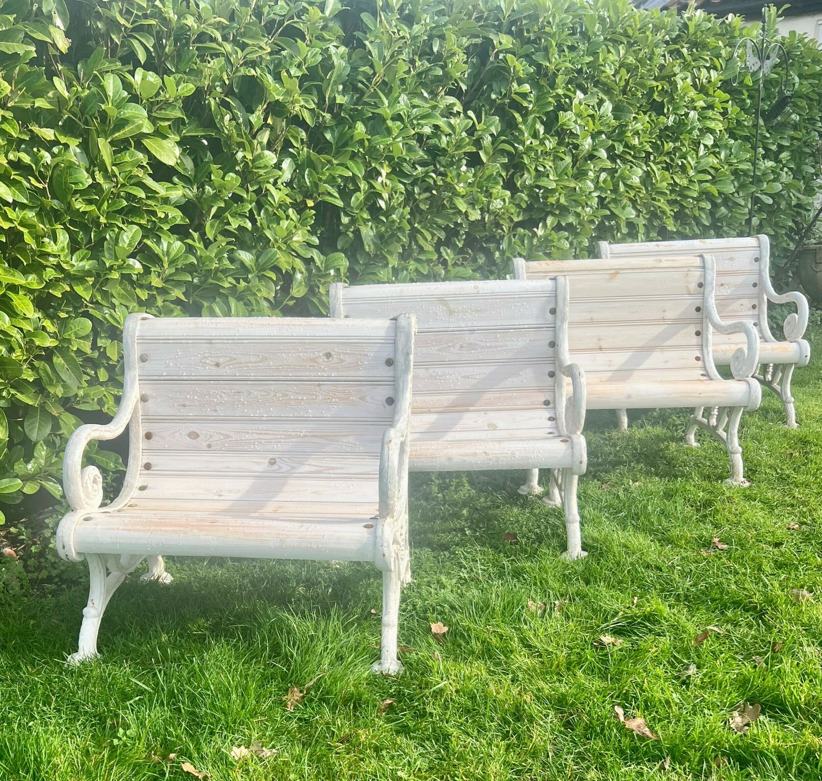 Rare Set Of 4 Ex Calcutta Polo Club Victorian Garden Chairs photo furniture