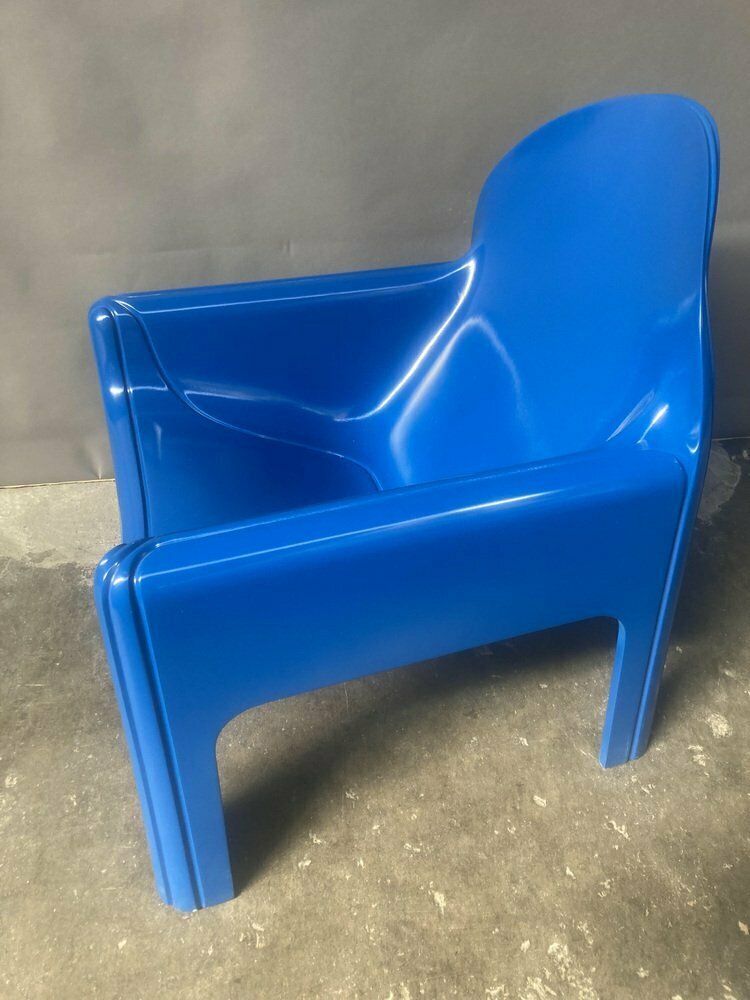 Blue Model 4794 Armchair By Gae Aulenti For Kartell, 1974 photo for sale