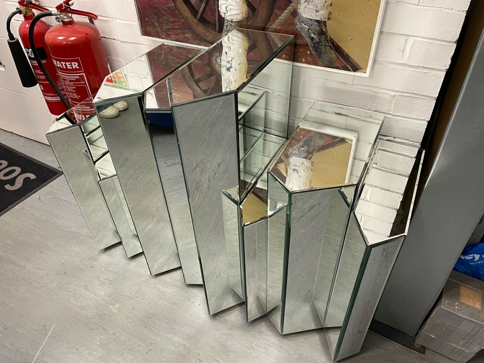 photo for sale Mirrored Geometric Table