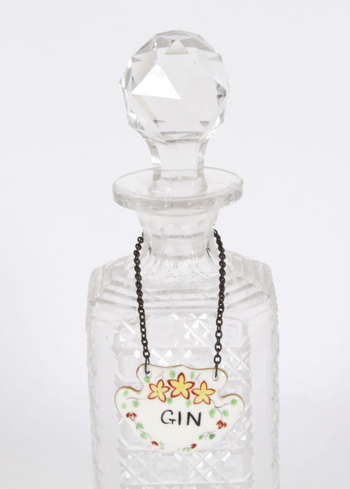 photo for sale Vintage Group Of 3  Crystal Cut Decanters  20th C