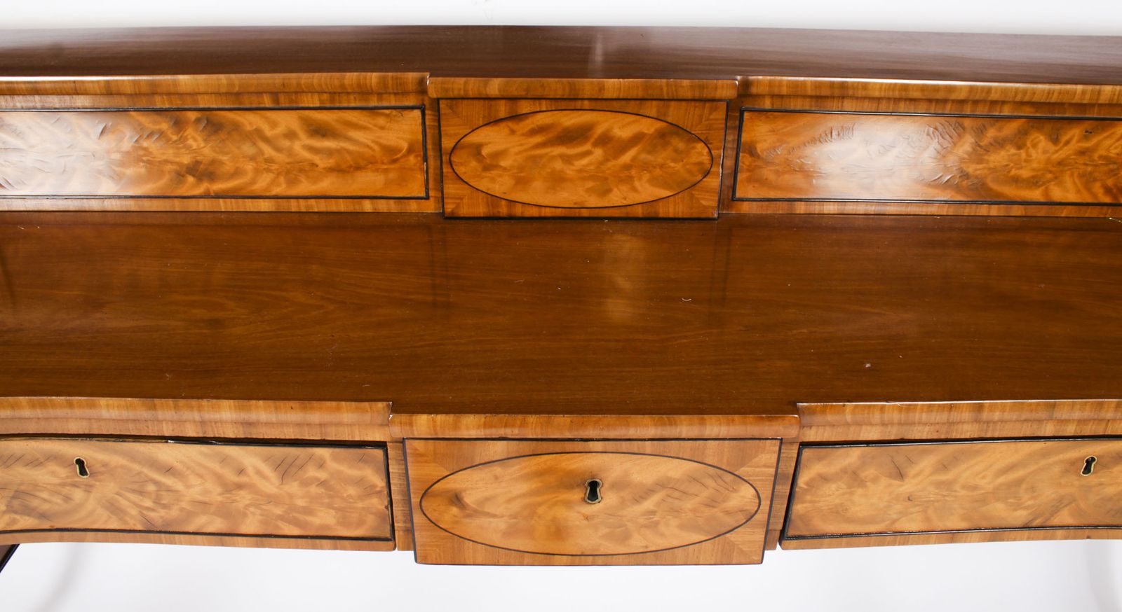 Antique George III Scottish Flame Mahogany Sideboard 19th Century photo furniture