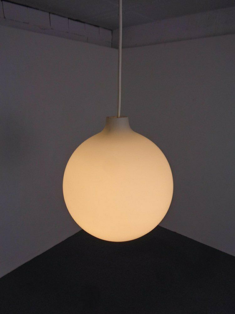 Opaline Glass Satellite Pendant Lamps By Vilhelm Wohlert For Louis Poulsen, 1960s, Set Of 2 photo vinterior