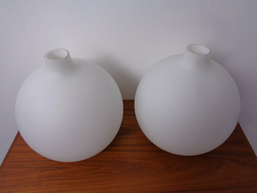 photo buy Opaline Glass Satellite Pendant Lamps By Vilhelm Wohlert For Louis Poulsen, 1960s, Set Of 2