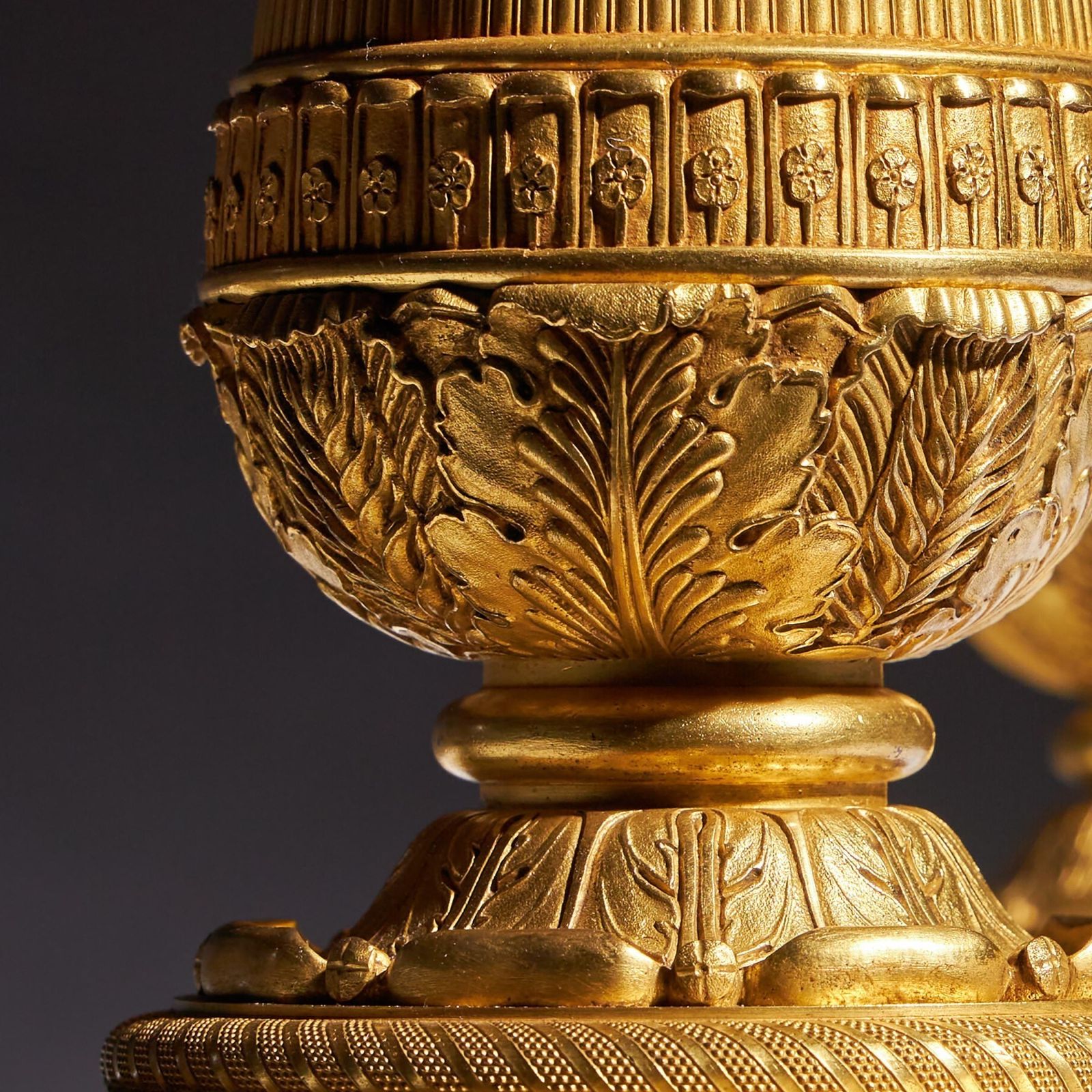 Exceptional Pair Of French Late Empire Gilt Bronze Candelabra Attributed To Pierre Philippe Thomire. photo for sale
