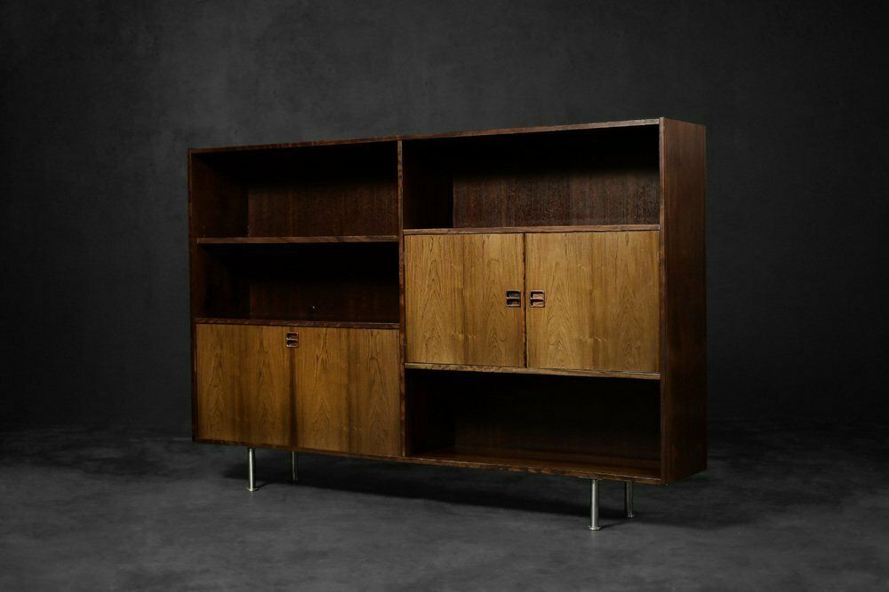 Mid Century Scandinavian Modern Rosewood Highboard With Bar By æ. Jensen & T. Mølholm For Herning, 1960s photo buy