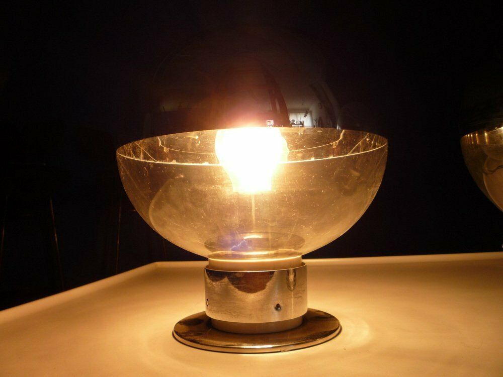 photo for sale Glass Table Lamps By Motoko Ishii For Staff, 1960s, Set Of 2