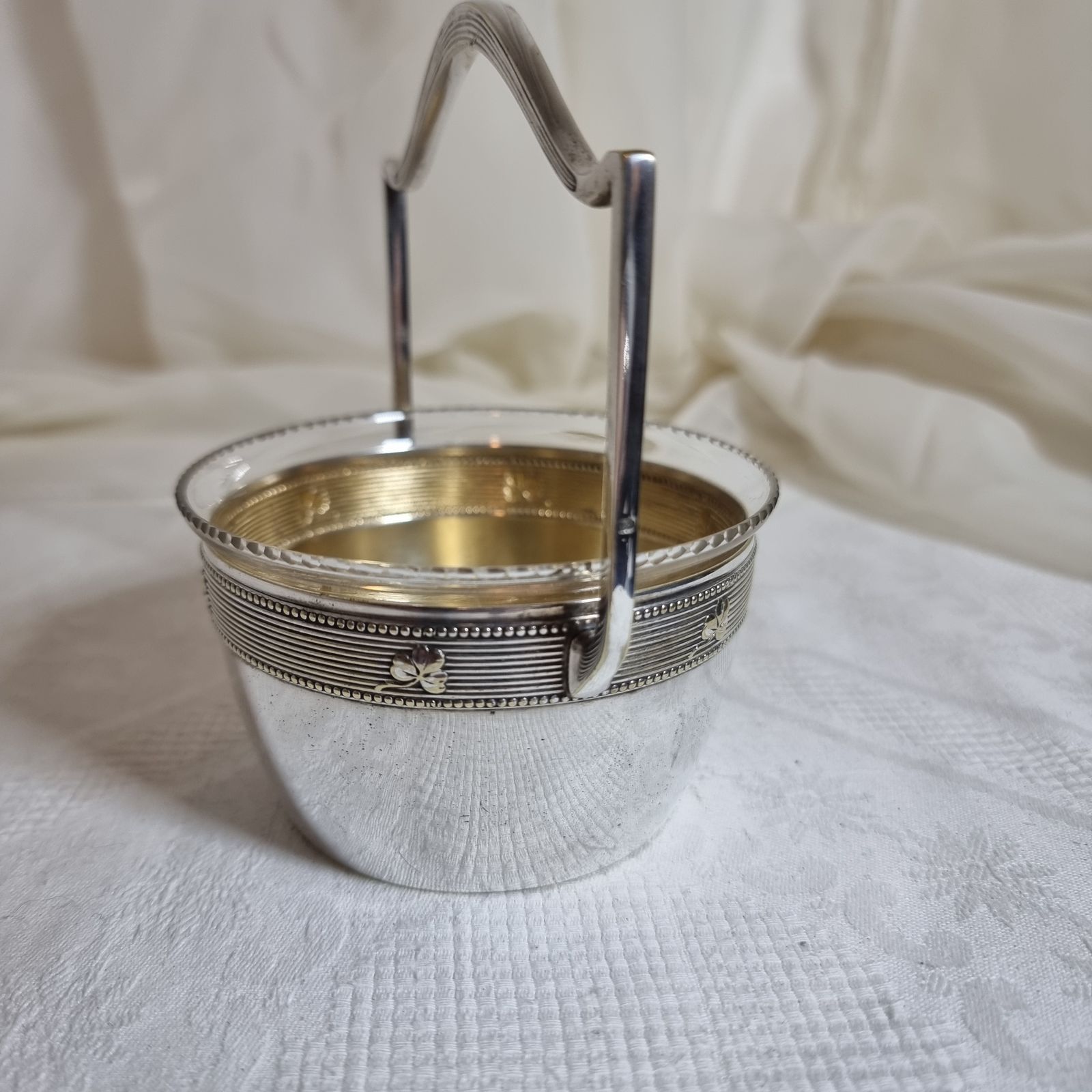 W.M.F Art Nouveau Basket & Original Glass Liner photo buy