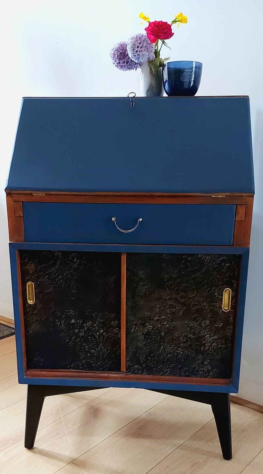 Vintage 1960's Bureau, Styles And Mealing Ltd Stamp photo furniture