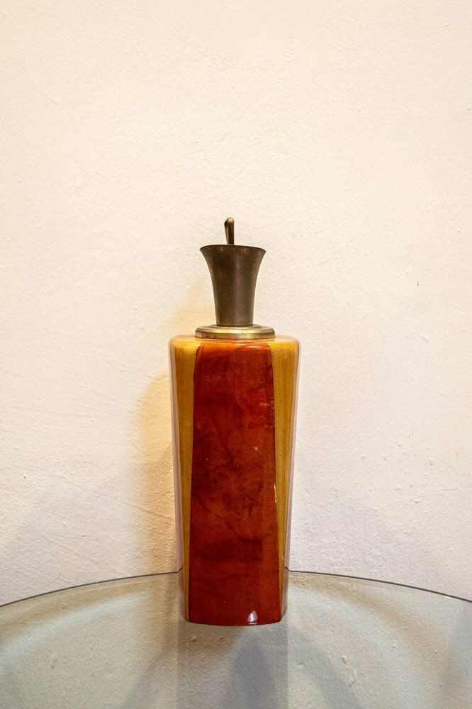 Thermos In Parchment By Aldo Tura, Italy, 1950s