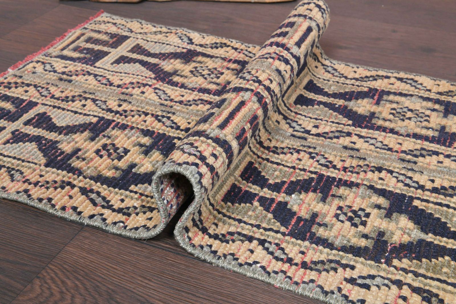 1.6x9.4 Ft Turkish Runner, Vintage Runner, Oushak Runner, Antique Rug, Entryway Rug, Handmade Runner, Hallway Rug Kitchen Rug, 2x9 Wool Rug photo buy