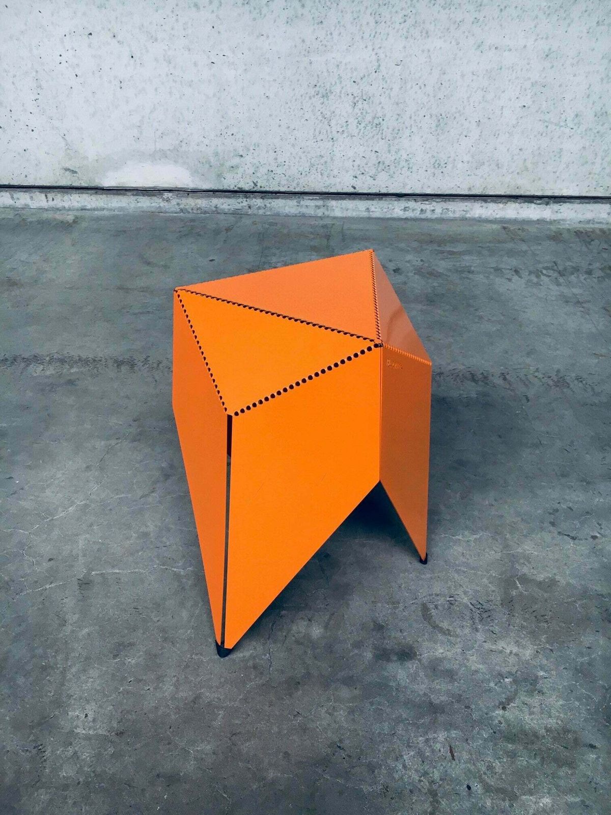 Rare Dutch School Design Project "Bloomm" Origami Side Table photo for sale