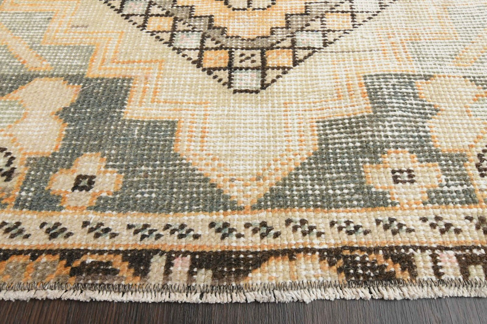 photo for sale 3.0x8.3 Ft Handmade Turkish Vintage Rug Runner, Oushak Runner Rug, Rug For Kitchen, Bedroom, Hallway, Entryway, Gift For New Home, Wedding