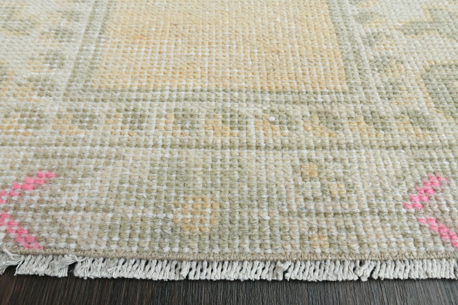 3.1x7.3 Ft Turkish Runner Rug, Vintage Runner Rug, Oushak Runner Rug, Antique Carpet, Hallway Rug, 3x7 Runner Rug, Bohemian Rug, Kitchen Rug photo Textiles