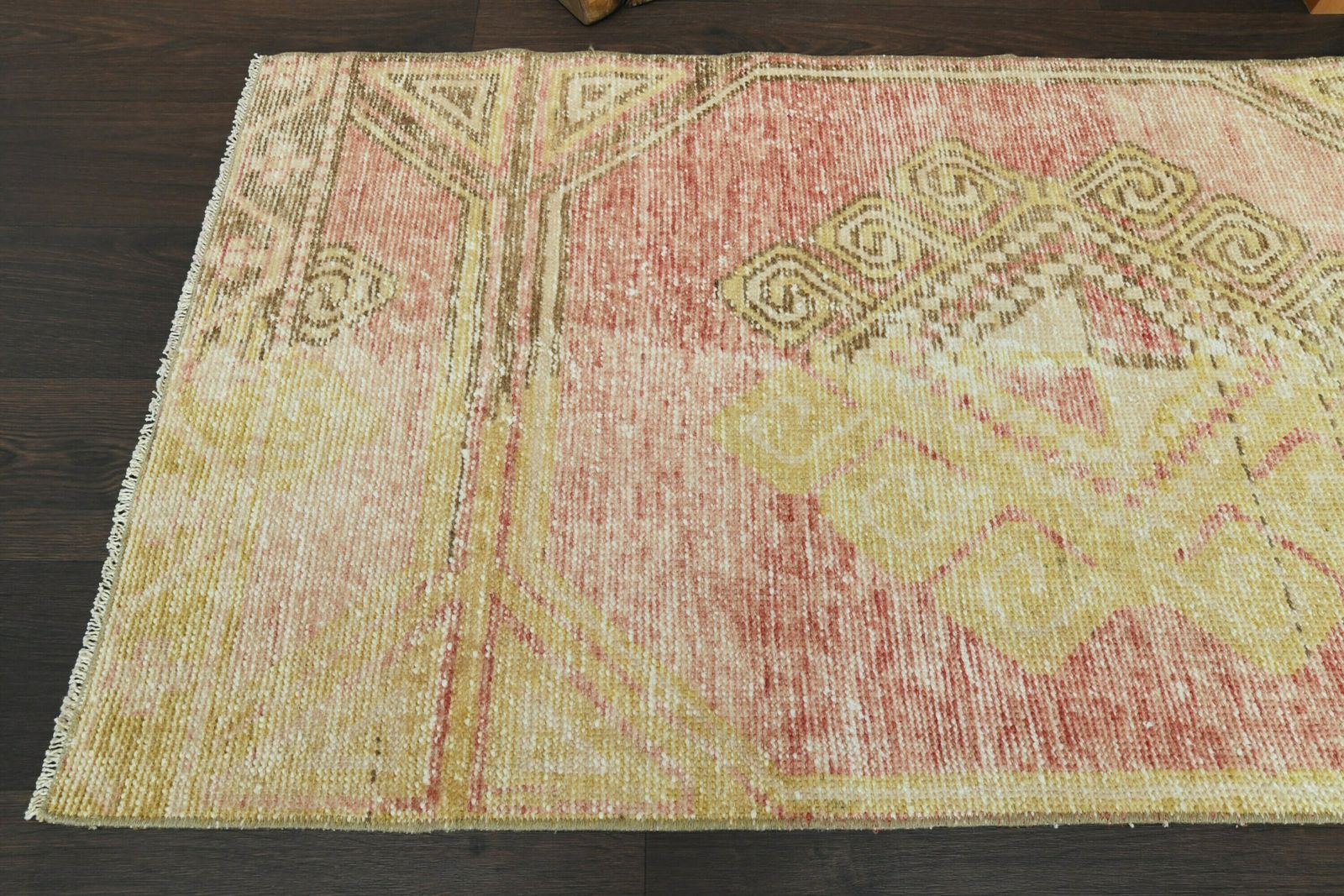 2.5x10.5 Ft Turkish Runner, Vintage Runner, Oushak Runner, Anatolian Rug, Entryway Rug, Kitchen Rug, Kitchen Rug, Wool Rug, 2x10 Runner Rug photo Textiles