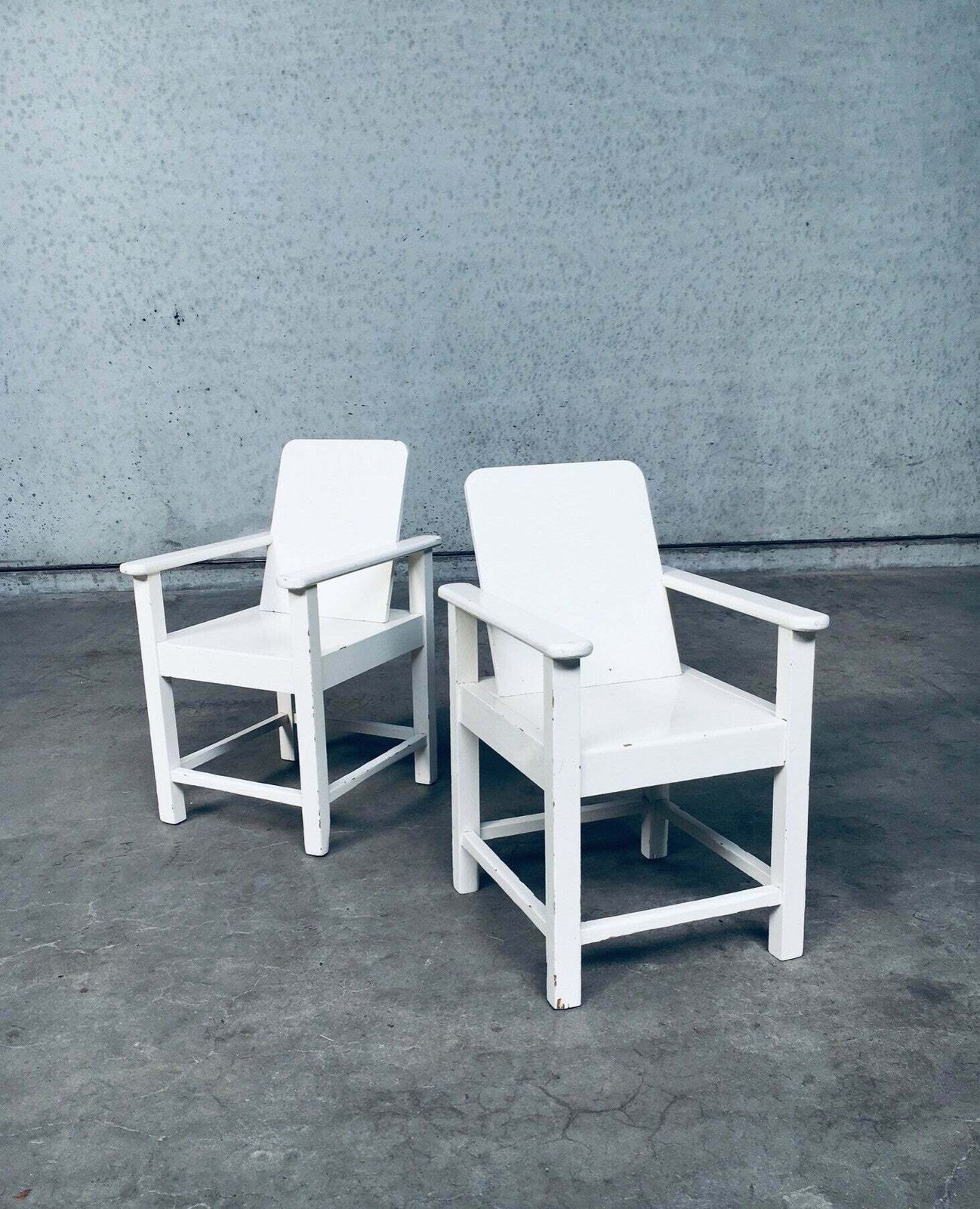 Art Deco Period Handmade Childs Arm Chair Set, 1920's Belgium photo Furniture