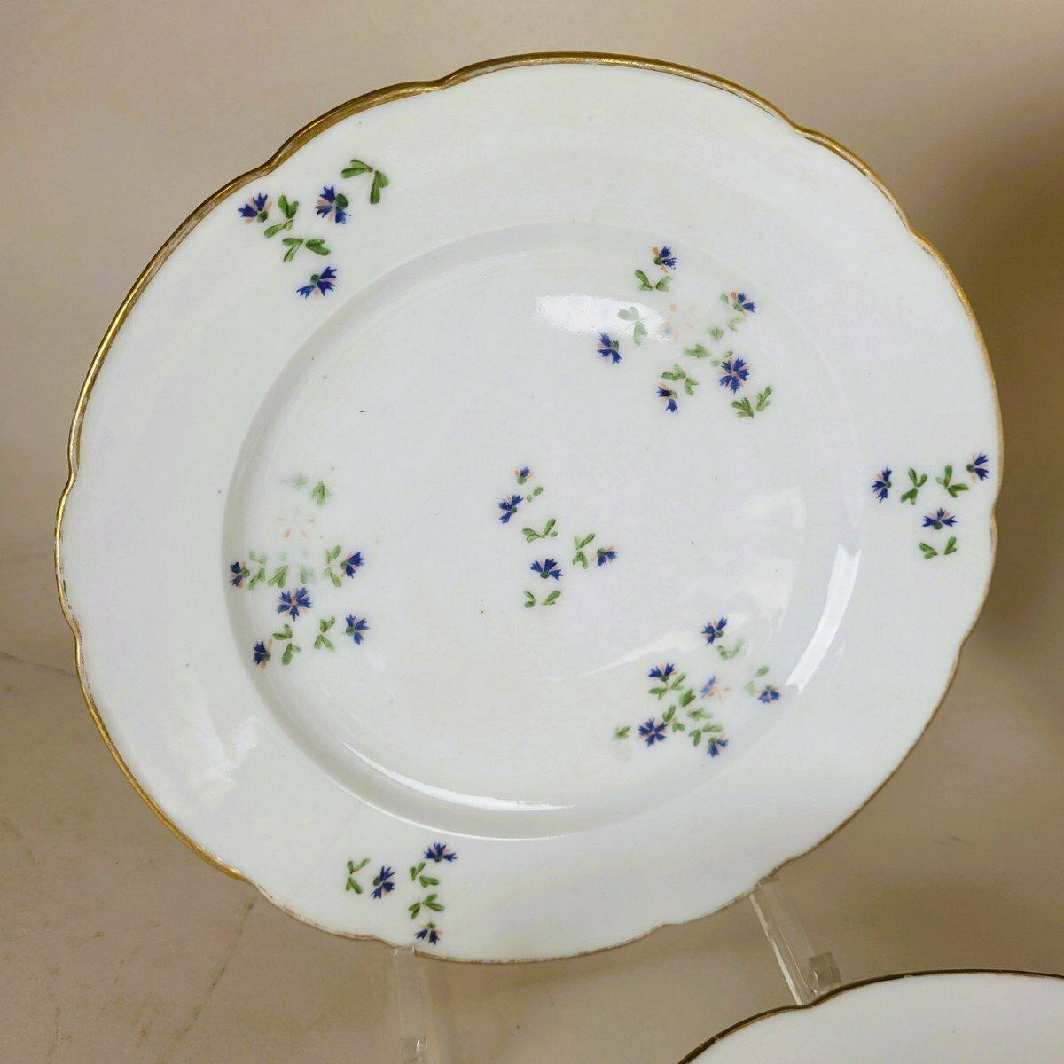 Nast Paris, Series Of 12 Barbeaux Plates, 18th Century photo Home Decor