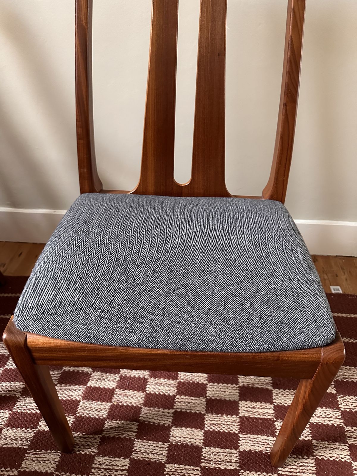 6 Mid Century Nathan Dining Chairs   Reupholstered And Great Condition Vintage Chairs photo for sale