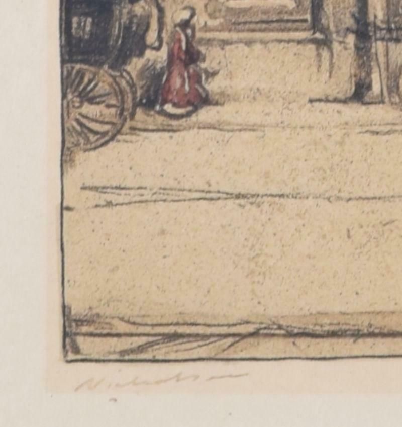 William Nicholson Queen's College, Oxford Lithograph By William Nicholson 1902   1904 photo 600.0