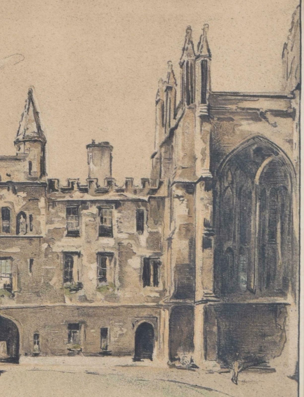 William Nicholson New College, Oxford Lithograph By William Nicholson 1902   1904 photo 600.0