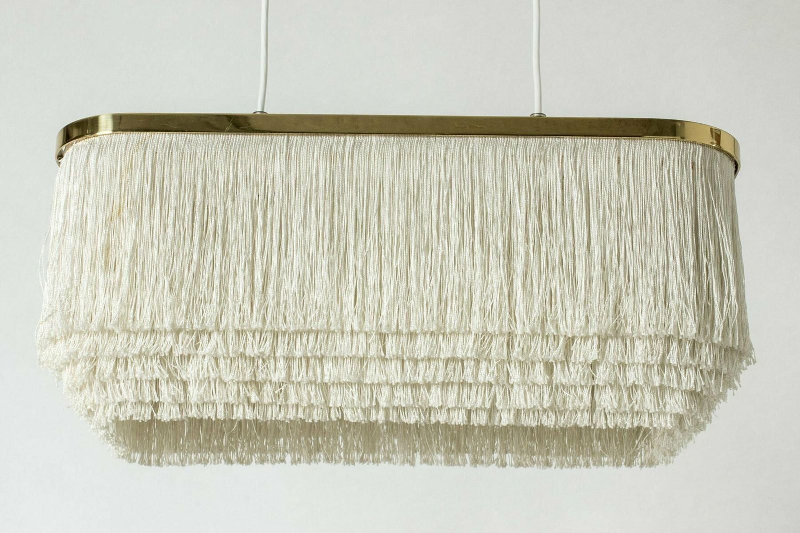 Vintage Fringe Pendant Light By Hans Dagen Jakobsson, 1960s photo Lighting