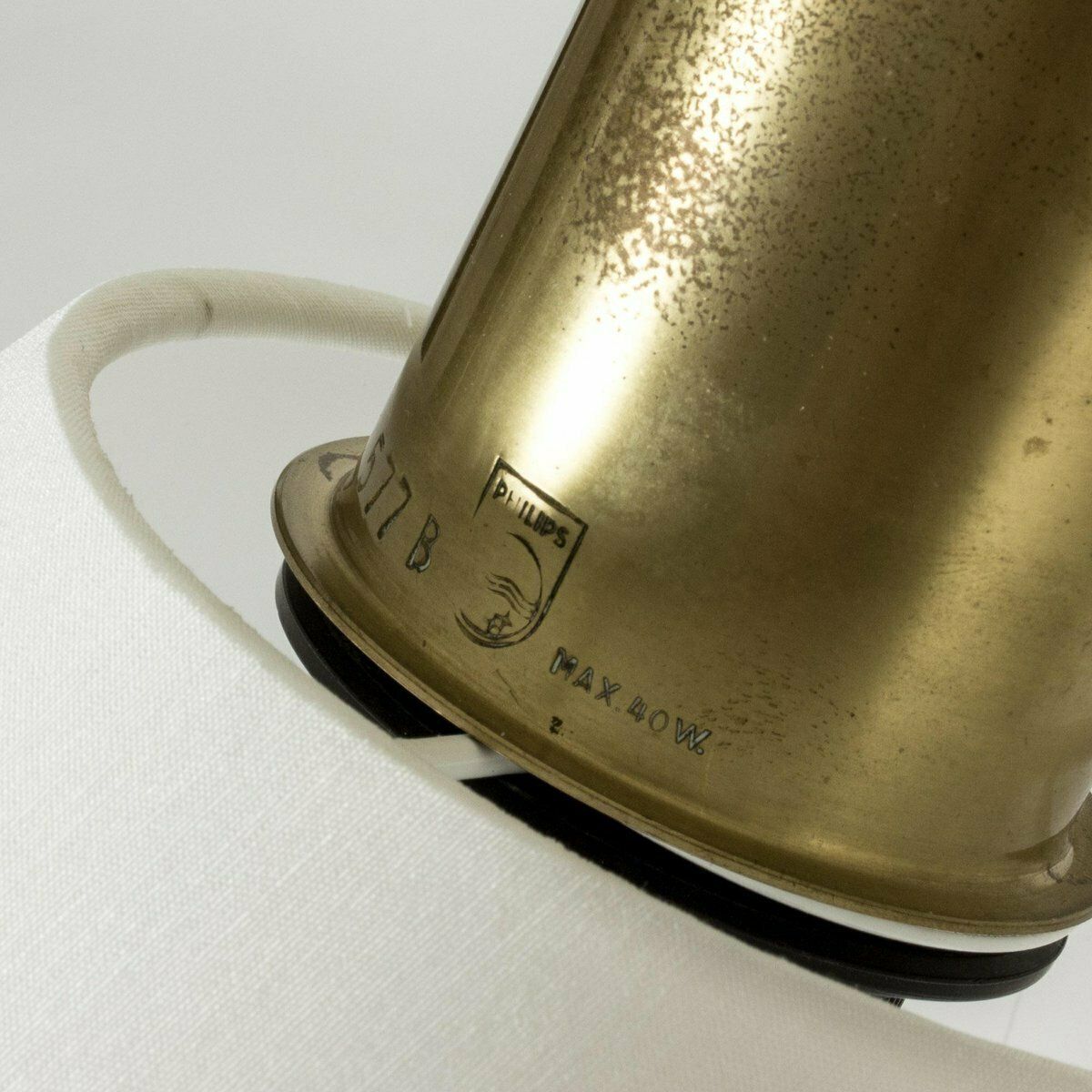 Vintage Brass Floor Lamp From Philips, 1950s photo vinterior