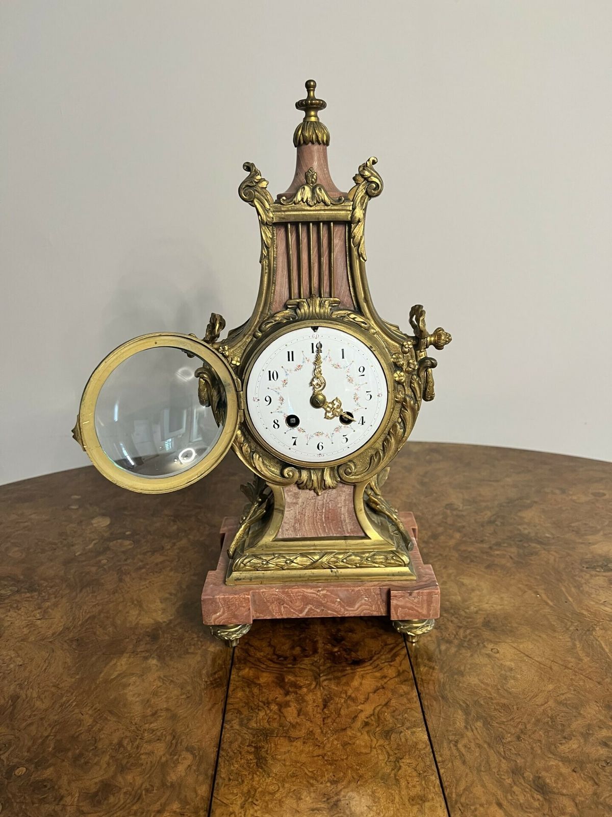 Unusual Antique Quality French Mantle Clock photo for sale