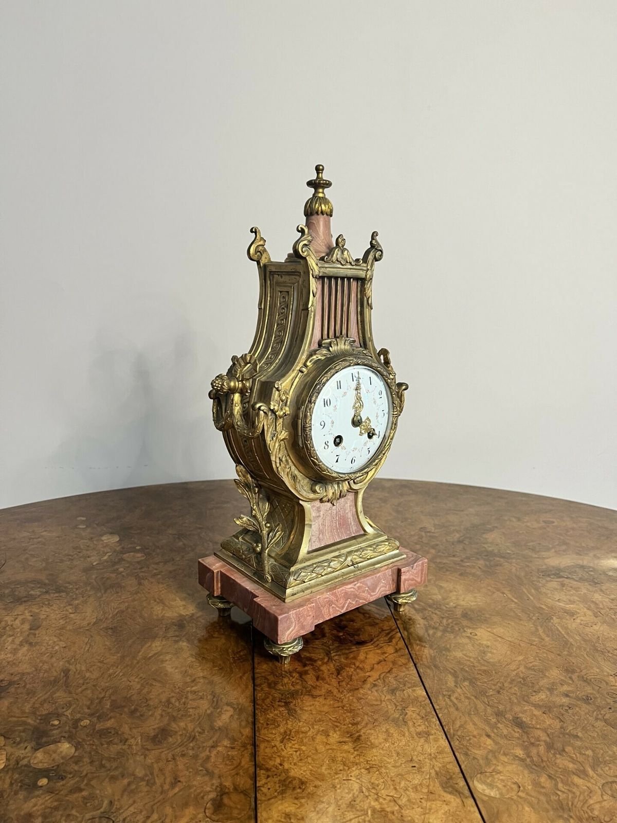 Unusual Antique Quality French Mantle Clock photo 1625.0