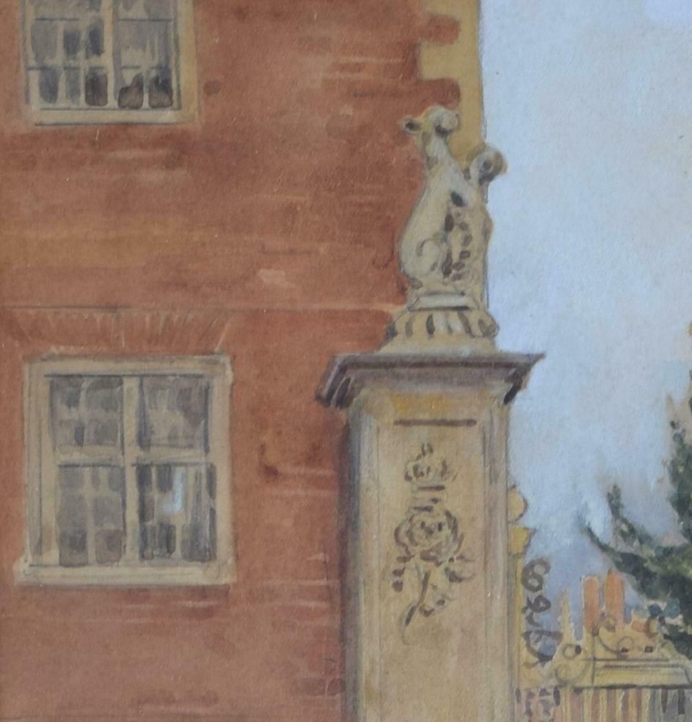 George Frederick Nicholls St John's College, Cambridge Wren Bridge Watercolour By G F Nicholls Early 20th Century photo furniture