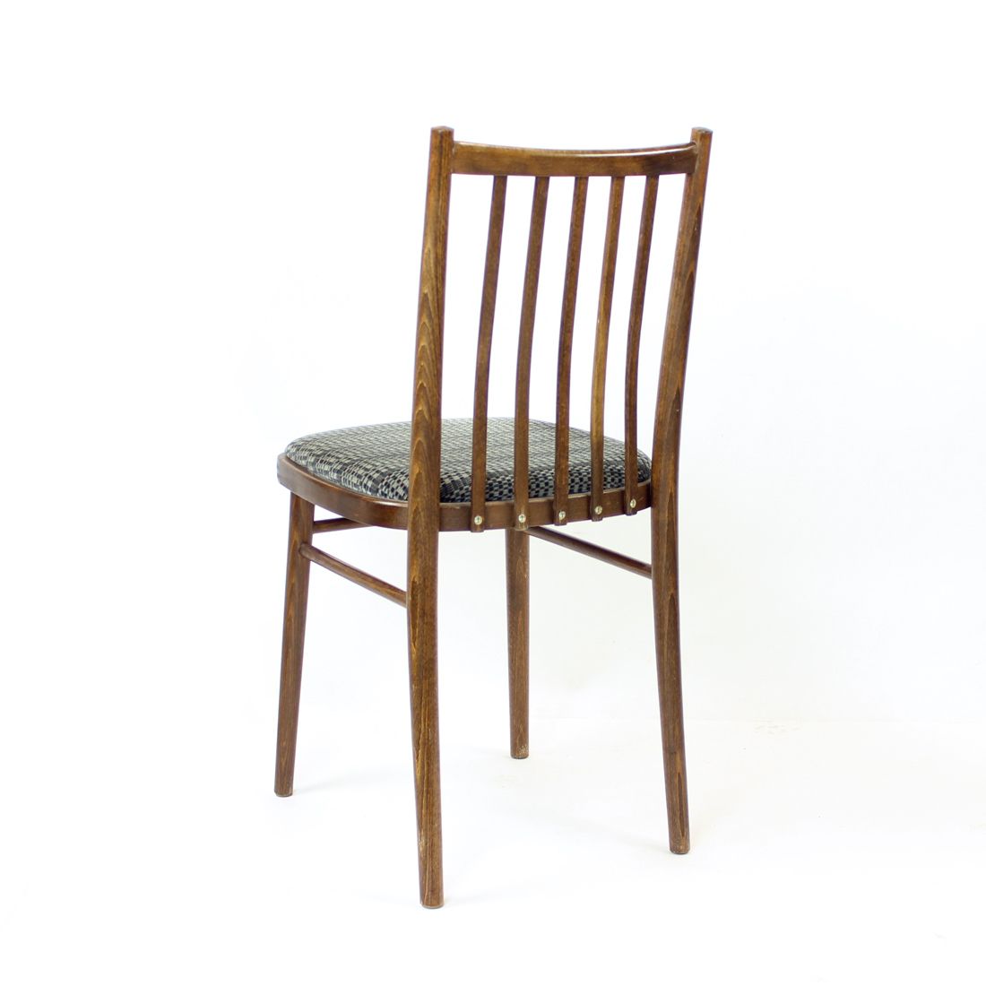 photo vinterior Set Of 4 Dining Chairs In Dark Oak By Ton, Czechoslovakia 1960s