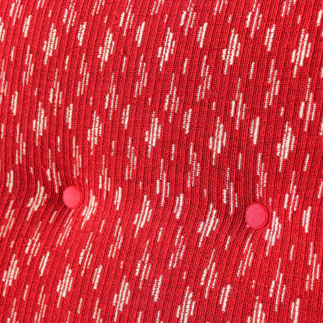 Midcentury Armchair In Original Red Fabric & Blonde Wood, Czechoslovakia 1960s photo 410.0