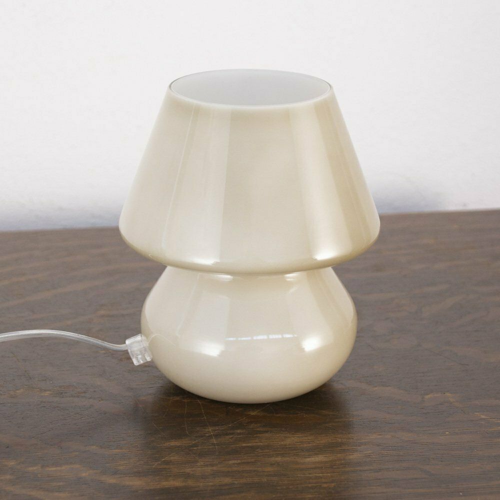 Italian Murano Glass Mushroom Lamps, 1990s, Set Of 2 photo vinterior