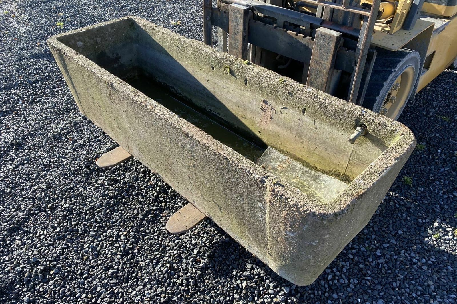 Large 1970s Concrete Garden Planter Water Trough