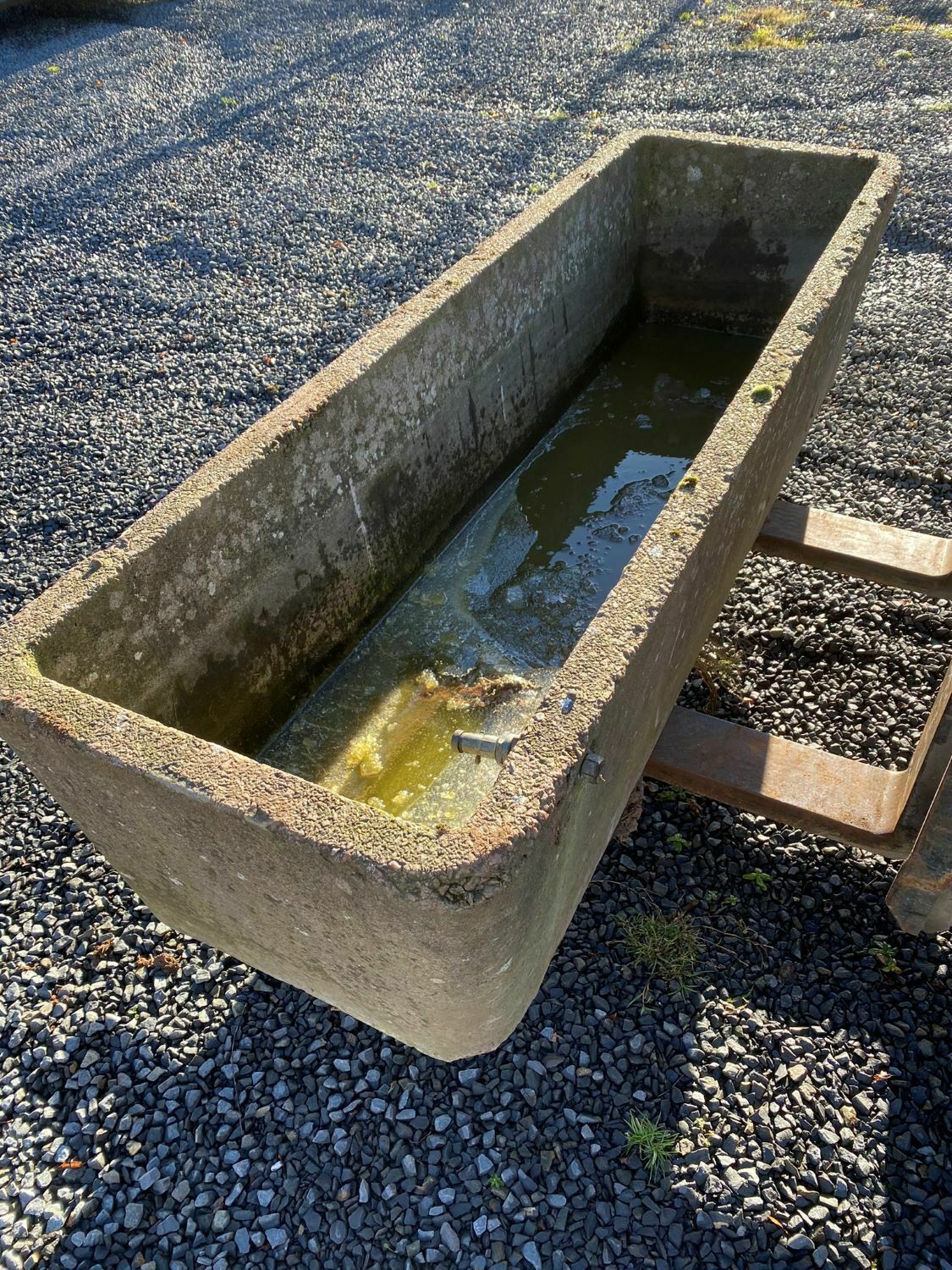 Large 1970s Concrete Garden Planter Water Trough photo buy