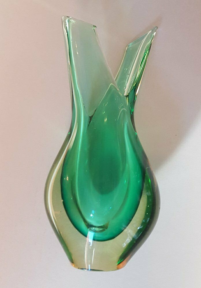 Summerso Murano Vase Attributed To Flavio Poli, 1950s