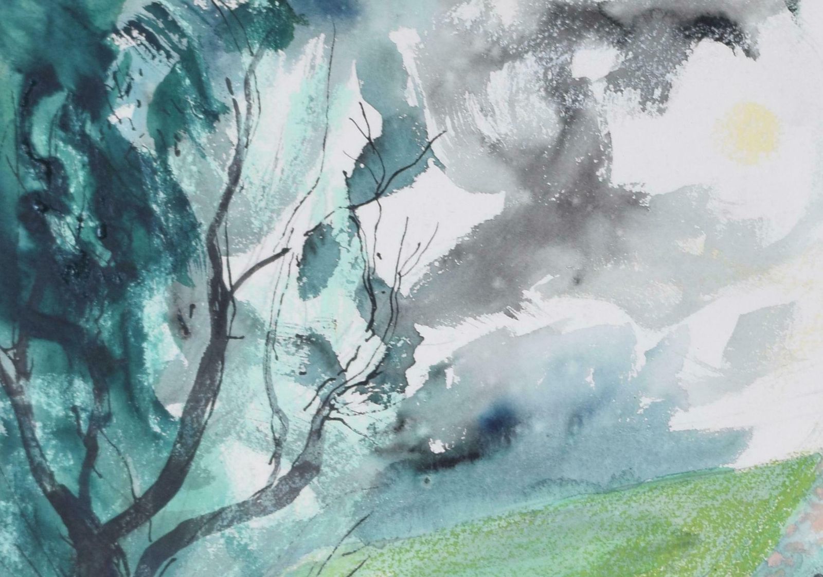 Newchurch, Romney Marsh Watercolour By John Piper photo furniture
