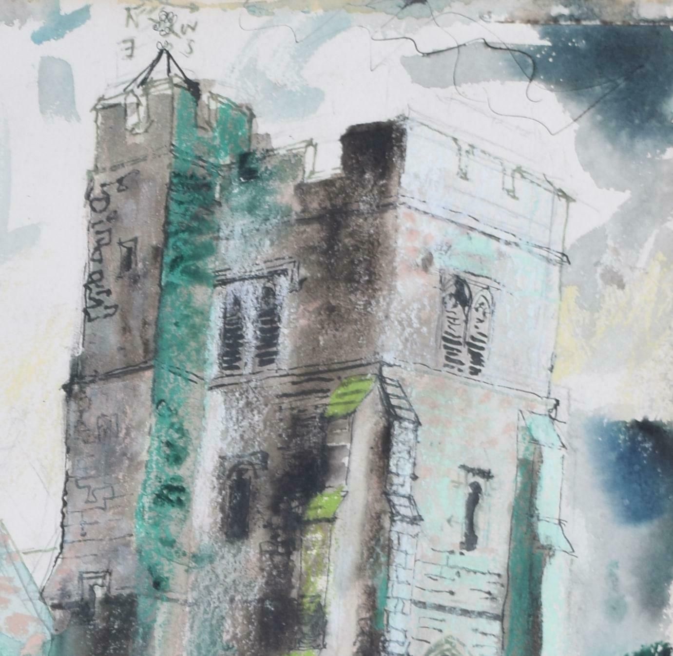 Newchurch, Romney Marsh Watercolour By John Piper photo for sale