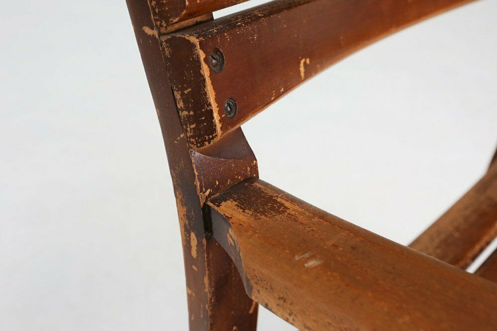 Furniture Art Deco Wooden Armchair, 1930s photo