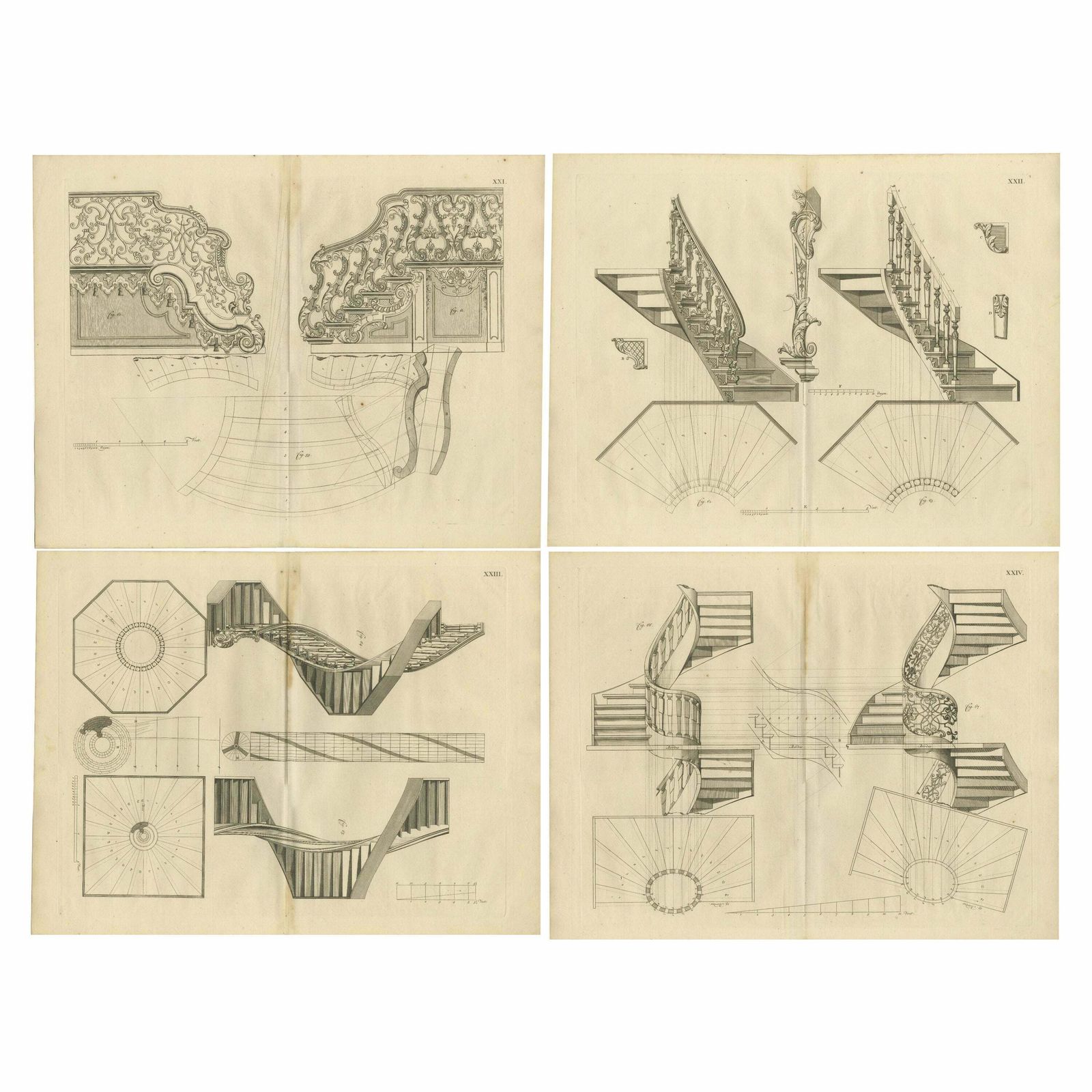 Baroque Elegance: Van Der Horst's Staircase Engravings, 1739
