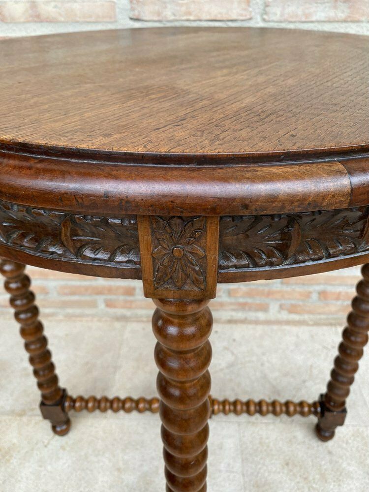 photo for sale French Barley Table With Lentil Legs, Late 19th Century