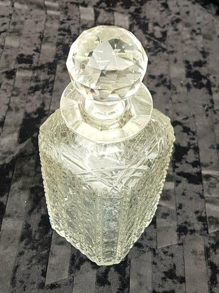 Vintage Whiskey Decanter Made Of Crystal Glass From Baccarat photo furniture