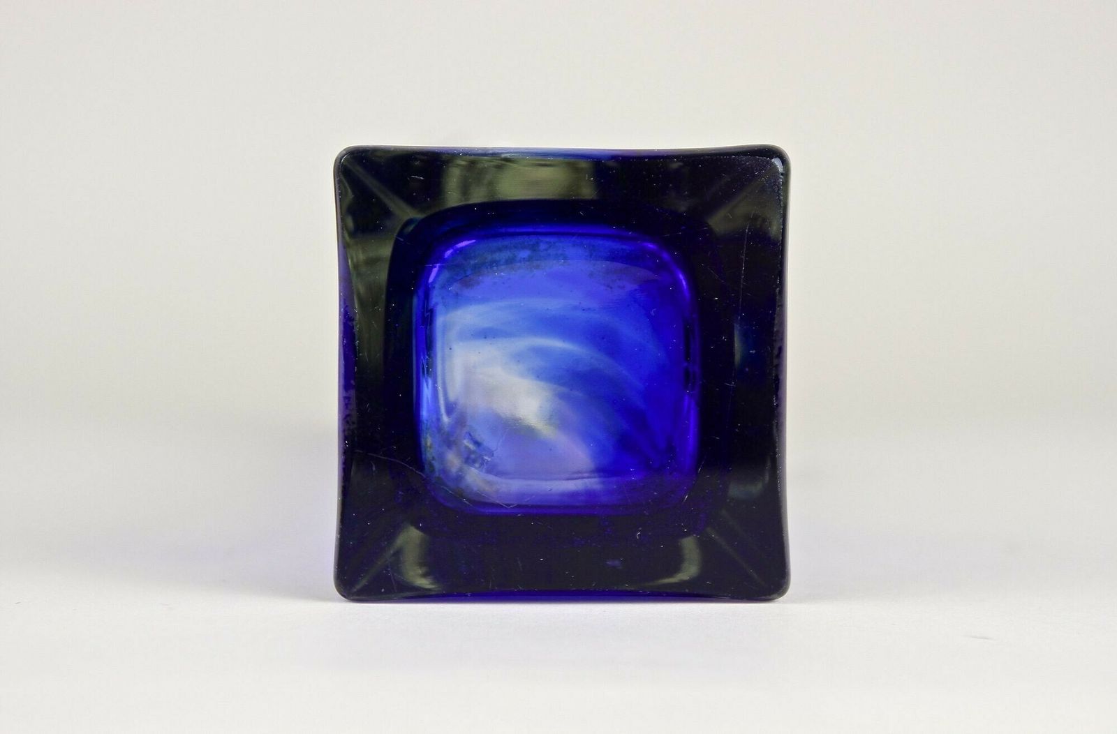 photo buy Blue/ Clear Murano Glass Vase, Late Mid Century   Italy Ca. 1960/70